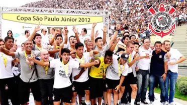 Corinthians celebra a conquista da Copinha em 2012