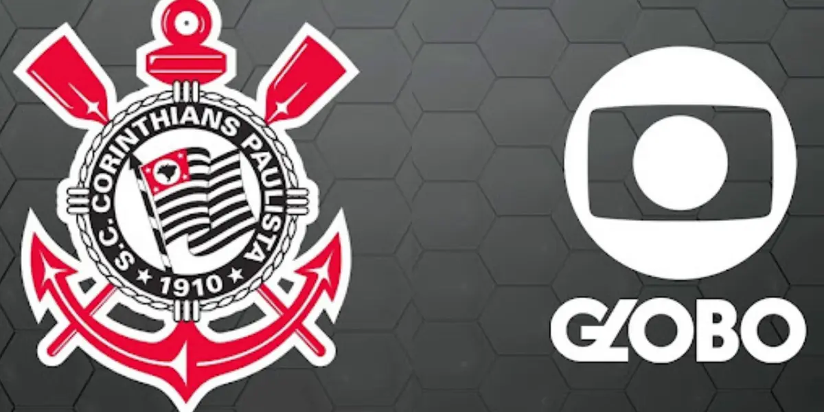 Logotipos de Corinthians e da Globo em destaque