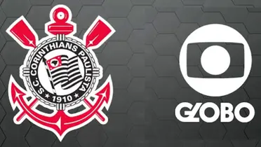 Logotipos de Corinthians e Record em destaque