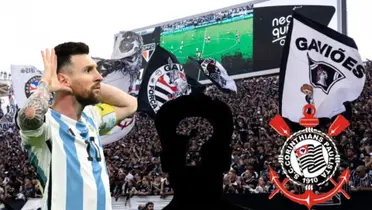 Messi a frente da Fiel Torcida