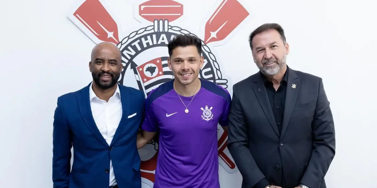 Angel Romero com Fabinho Soldado e Augusto Melo. Foto: Instagram