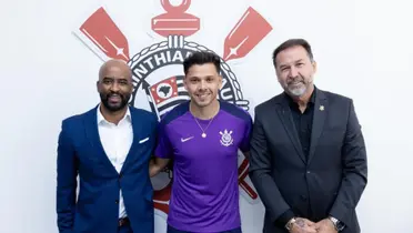 Angel Romero com Fabinho Soldado e Augusto Melo. Foto: Instagram