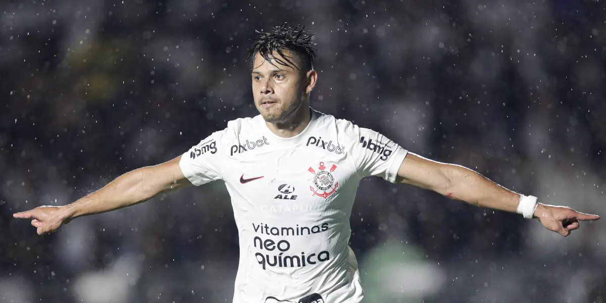 Ángel Romero comemora gol pelo Corinthians