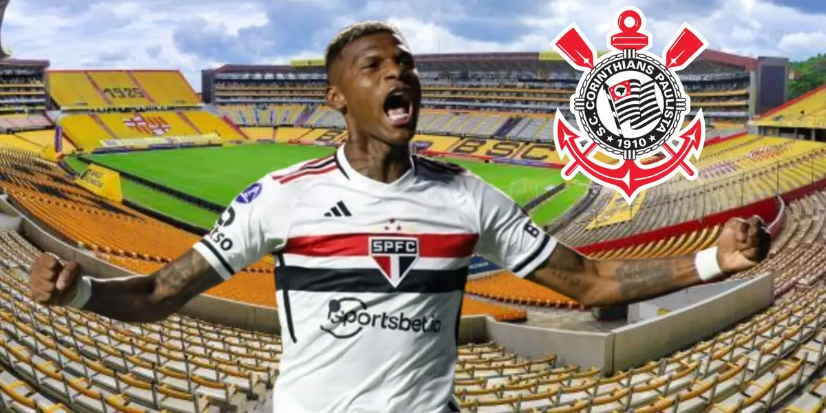 Arboleda com escudo do Corinthians