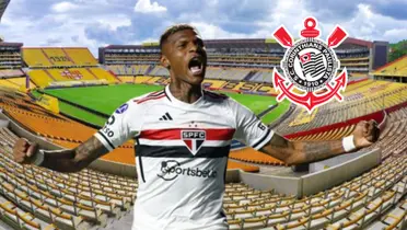 Arboleda com escudo do Corinthians