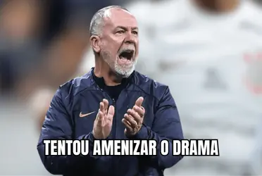 Atleta tentou motivar os jogadores e aliviar torcida