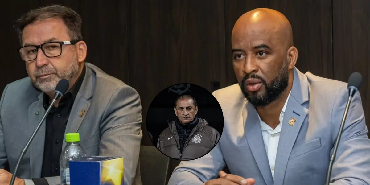 Augusto Melo ao lado de Fabinho Soldado