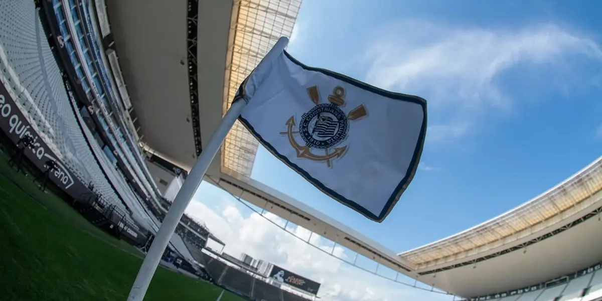 Bandeira do Corinthians. Foto: Instagram