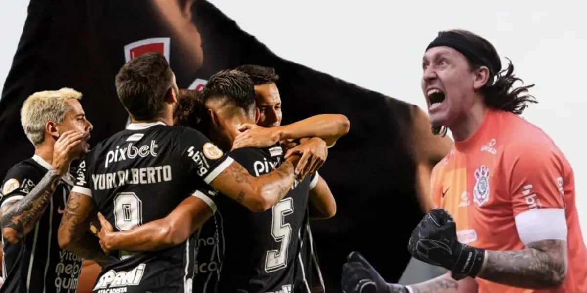 Cássio e o elenco do Timão em destaque