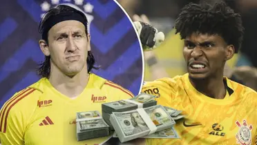 Cássio trocou o Corinthians pelo Cruzeiro e hoje é sucedido por Hugo Souza no Timão