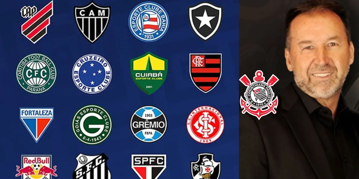 Clubes brasileiros com Augusto Melo ao lado