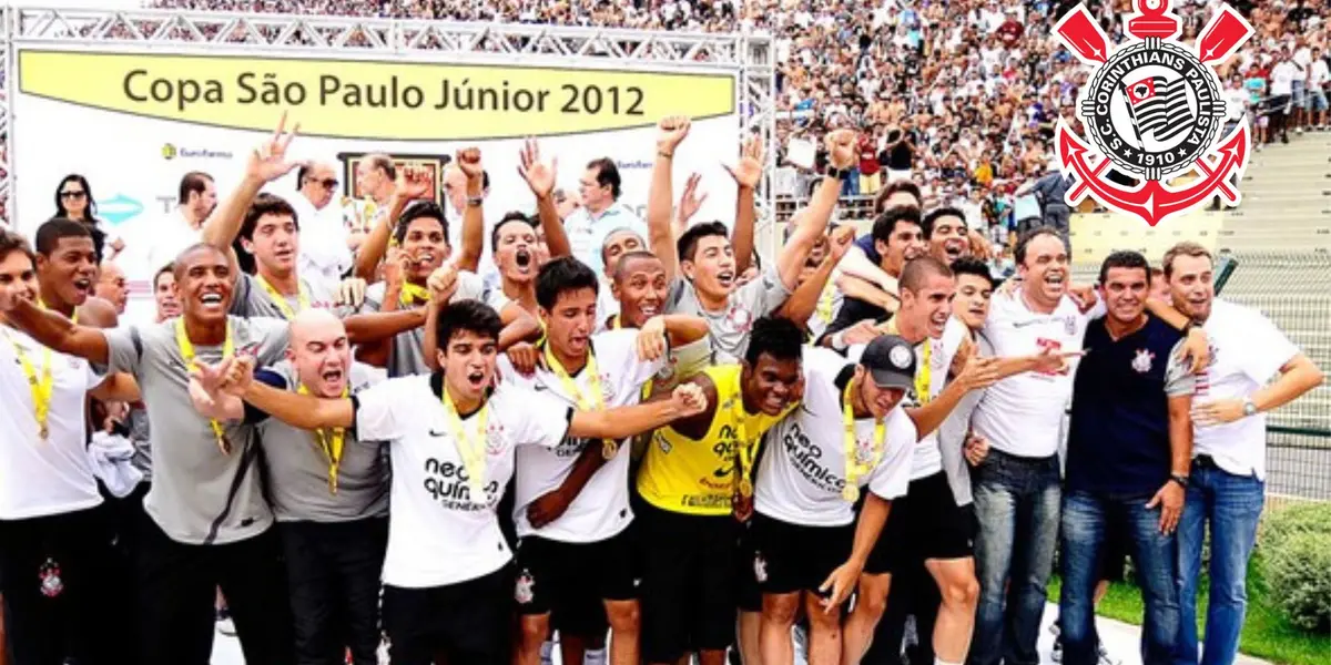 Corinthians celebra a conquista da Copinha em 2012