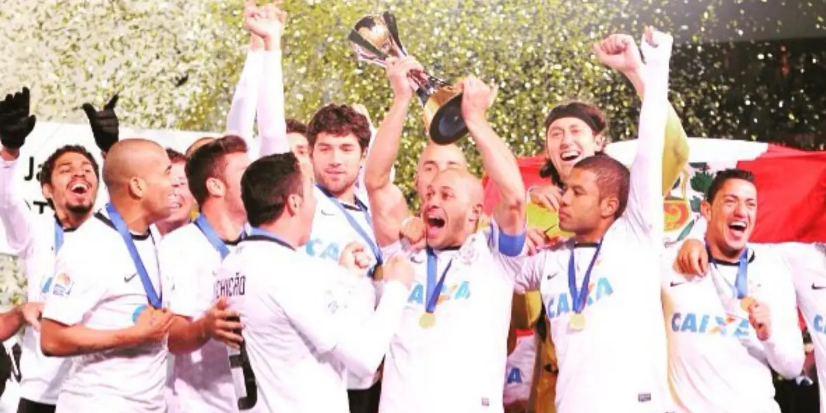 Corinthians no Mundial de Clubes da Fifa de 2012. Foto: Instagram