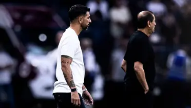 Emiliano Díaz, auxiliar técnico do Corinthians, e Ramón Díaz, técnico do Corinthians .Foto: Instagram