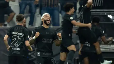 Equipe do Corinthians comemorando gol. Foto: Instagram