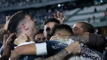 Equipe do Corinthians em comemoração de gol. Foto: Instagram