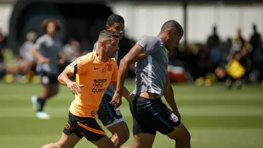 Equipe do Corinthians no CT do Timão. Foto: Instagram