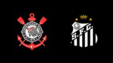Escudo do Corinthians e do Santos