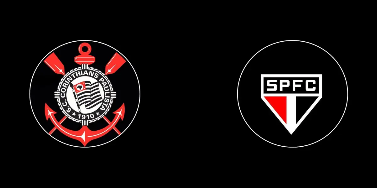 Escudo do Corinthians e do São Paulo