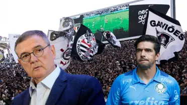 Palmeiras se desespera e defende Abel após fala de ex-presidente do Corinthians
