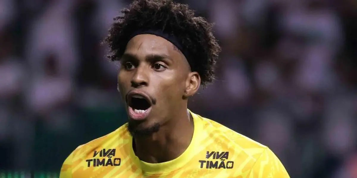 Hugo Souza defendeu pênalti cobrado por Estêvão e definiu empate no Allianz Parque Imagem: GUSTAVO MOTTA/ESTADÃO CONTEÚDO