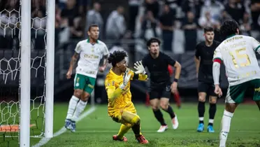Hugo Souza em partida pelo Corinthians. Foto: Instagram