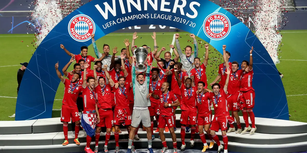 Jogadores comemoram última Champions do Bayern