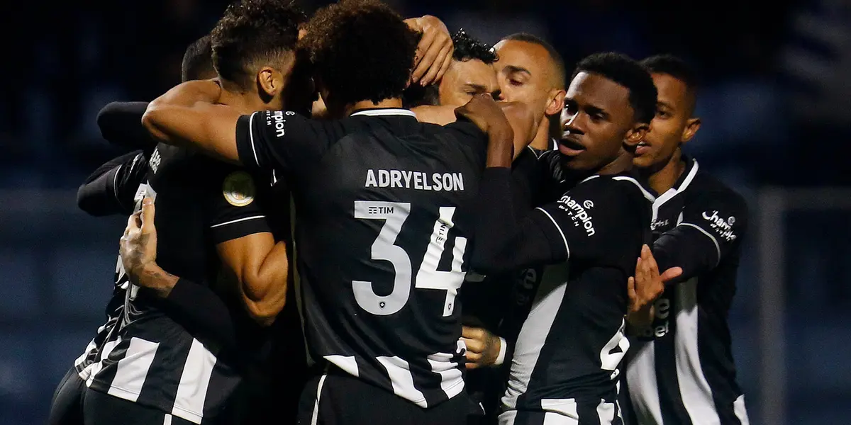 Jogadores do Botafogo durante partida