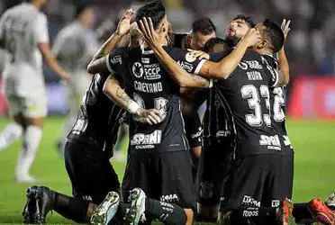 Jogadores do Corinthians comemoram