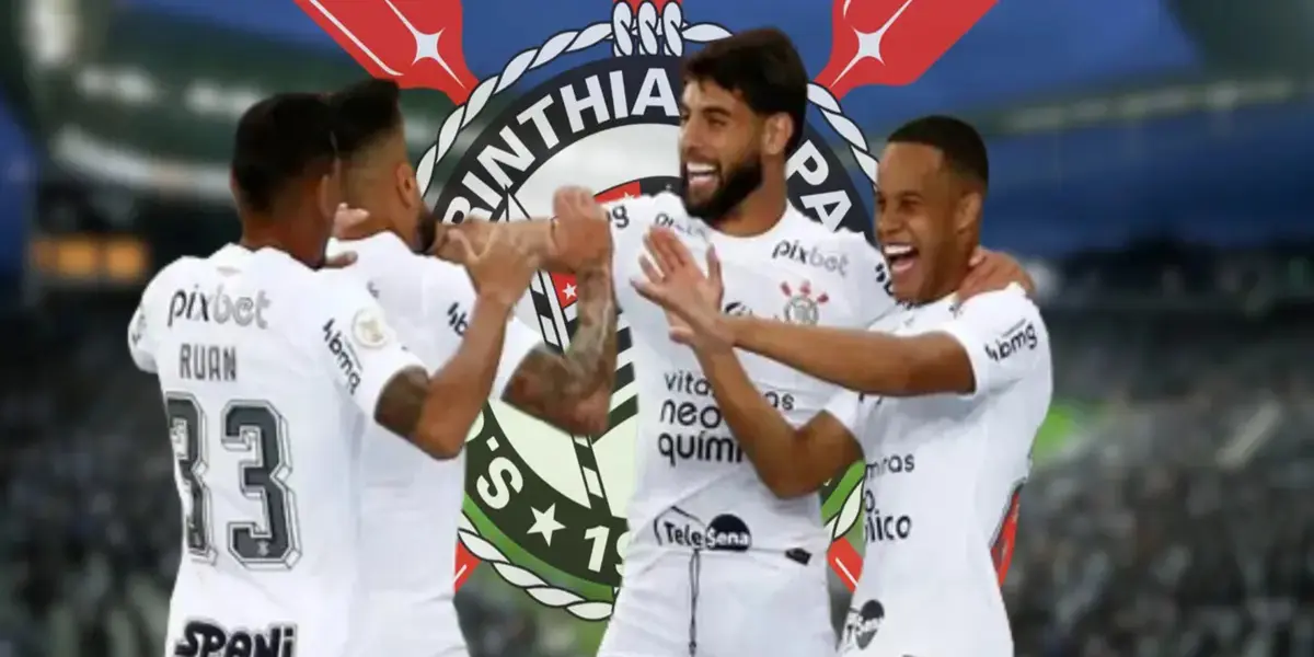Jogadores do Corinthians comemoram
