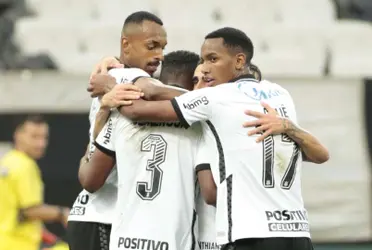 Jogadores do Corinthians reunidos