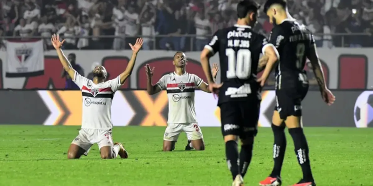 Jogadores do São Paulo comemoram