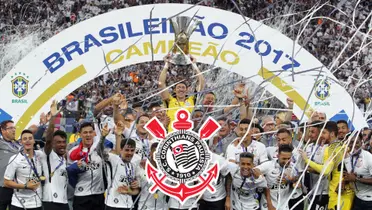 Jogadores do Timão comemoram o Brasileirão de 2017