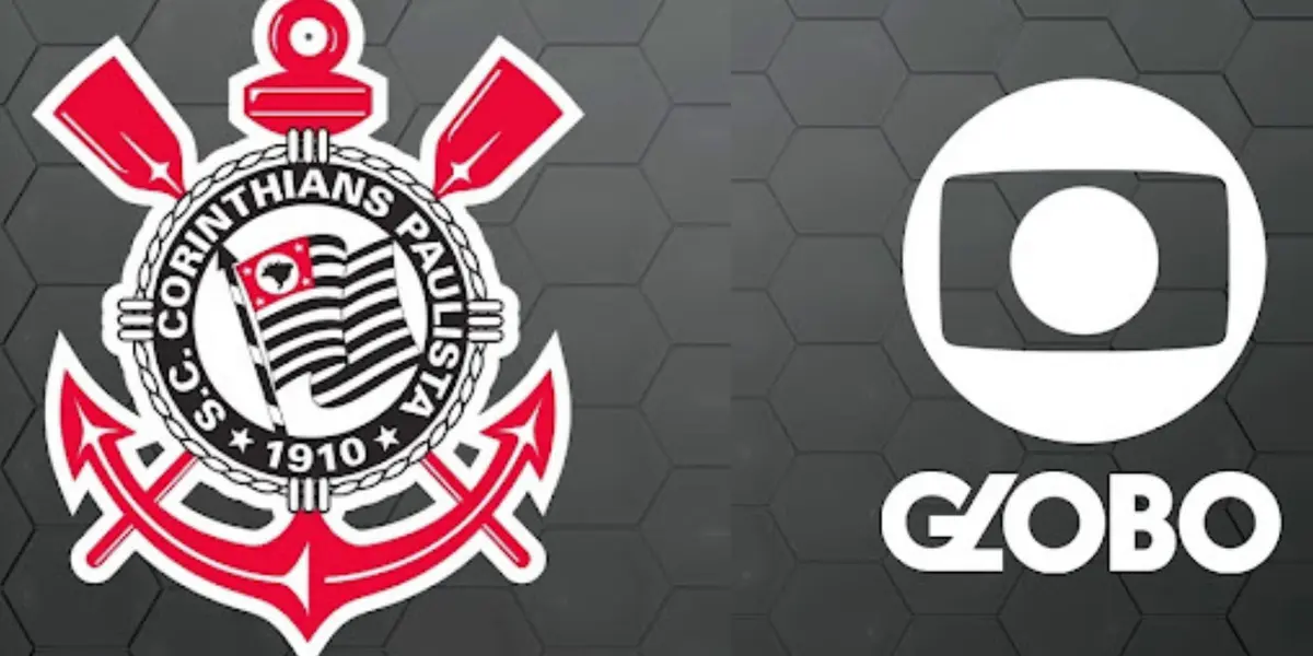 Logotipos de Corinthians e Record em destaque