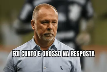 Mano Menezes foi firme em resposta e deu animo a torcida