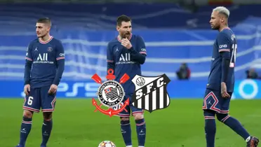 Marco Verratti, Lionel Messi e Neymar Jr.