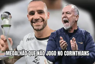 Medalhão não é utilizado pelo treinador