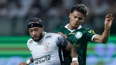 Memphis Depay, atacante do Corinthians, e Richard Rios, volante do Palmeiras. Foto: Instagram
