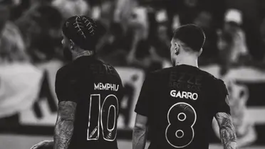 Memphis Depay, atacante do Corinthians, e Rodrigo Garro, meio-campista do Corinthians. Foto: Instagram