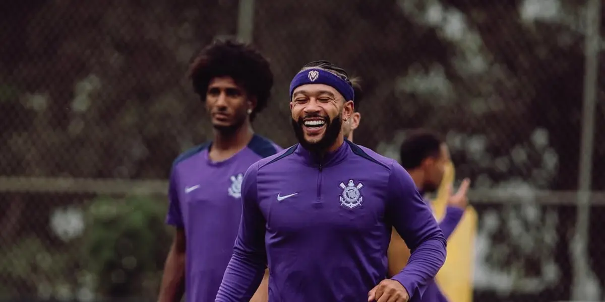 Memphis Depay e Talles Magno, atacantes do Corinthians. Foto: Instagram