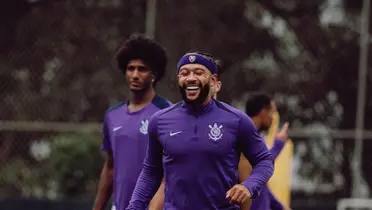 Memphis Depay e Talles Magno, atacantes do Corinthians. Foto: Instagram