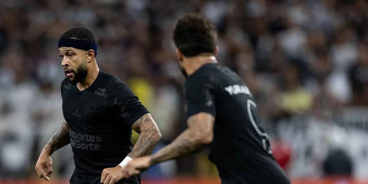 Memphis Depay e Yuri Alberto, atacantes do Corinthians. Foto: Instagram