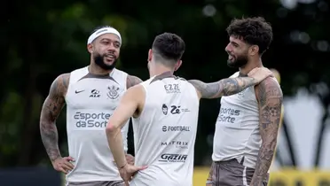 Memphis Depay, Rodrigo Garro e Yuri Alberto, jogadores do Corinthians. Foto: Instagram