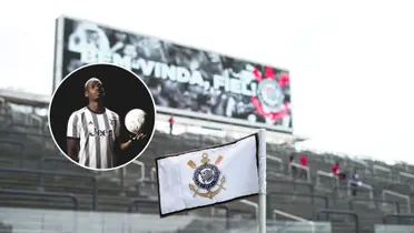 Neo Química Arena e ao lado Paul Pogba