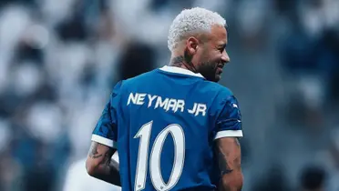 Neymar Jr. em partida pelo Al-Hilal. Foto: Instagram