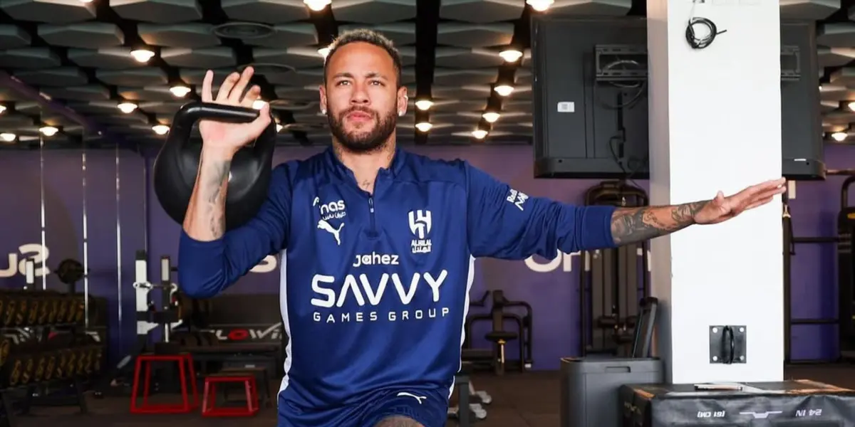 Neymar Jr. em treinamento no Al-Hilal. Foto: Instagram