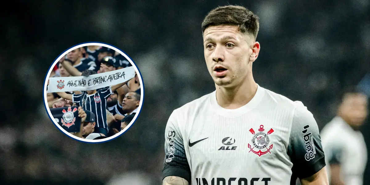 O que Rodrigo Garro fez que irritou a torcida do Corinthians (Foto: Corinthians)