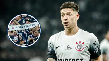 O que Rodrigo Garro fez que irritou a torcida do Corinthians (Foto: Corinthians)