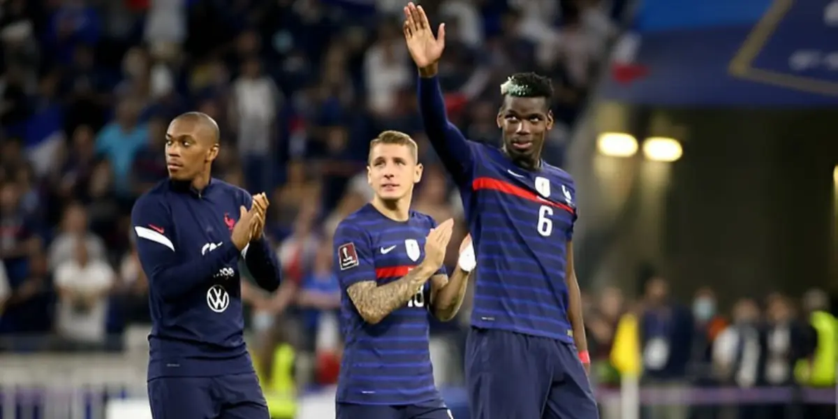 Paul Pogba em partida pela Seleção da França. Foto: Instagram