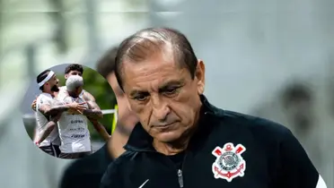 Ramón Diaz, ao lado Memphis Depay, Matheuzinho e Yuri Alberto